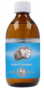 Niejonowe Nano Srebro Koloidalne Ag 25 ppm, 300 ml