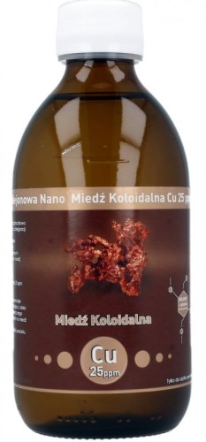 Vitacolloids Niejonowa Nano Miedz koloidalna Cu 25 ppm 300ml p11537