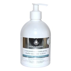 Mydło ze srebrem i białą glinką mydło w płynie, 500 ml