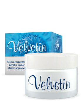 AMC Pharma Limited Velvetin - Krem przeciwzmarszczkowy ze śluzu ślimaka Helix aspersa 50 ml