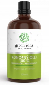 Olej z konopi 100% regeneracyjny, 100 ml