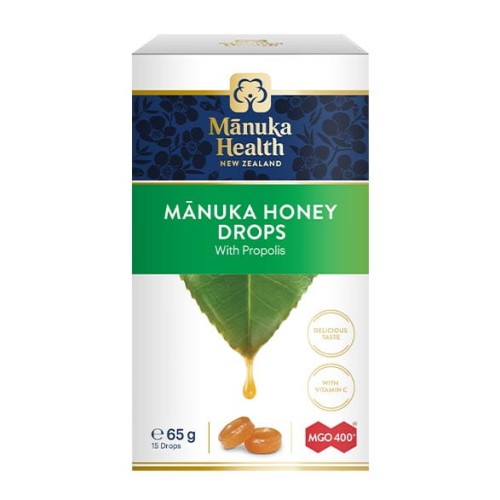 Manuka Health New Zealand cukierki z miodem manuka propolisem 65