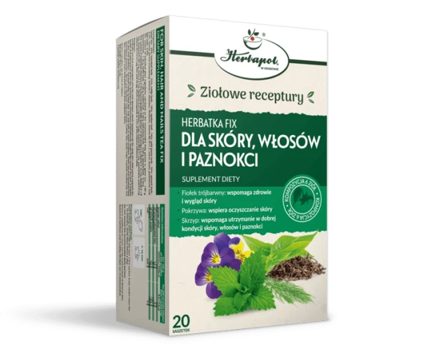 Herbatka ziołowa dla skóry włosów i paznokci fix 20 x 2g