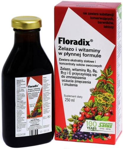 Floradix żelazo i witaminy 250ml