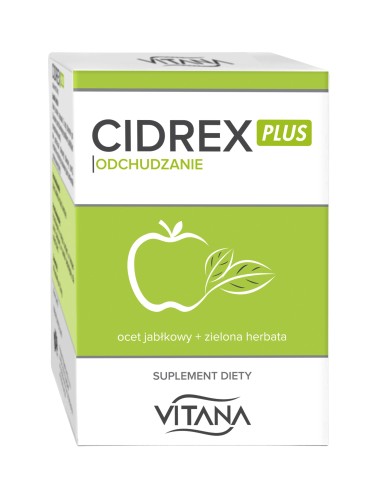 Vitana Cidrex plus z octu jabłkowego i ekstraktu z zielonej herbaty 40 kapsułek Vitapolfarm