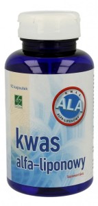 Kwas alfa-liponowy, silny przeciwutleniacz, 90 kapsułek