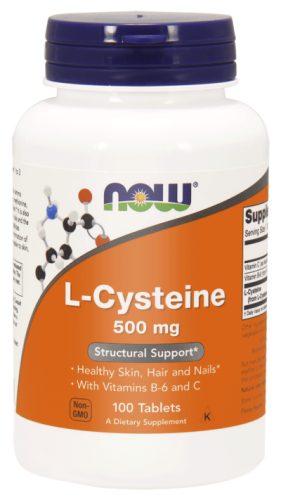 now food l-cysteina 500 mg z witaminami C i B6 100 tabletek