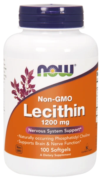 now foods lecytyna 1200 mg 100 kapsułek miękkich