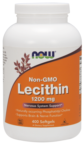 now foods lecytyna 1200 mg 400 kapsułek miękkich
