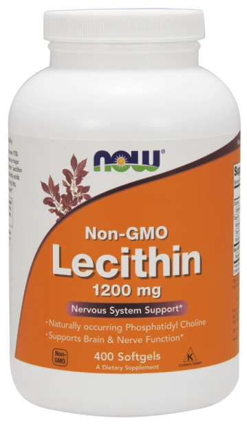 now foods lecytyna 1200 mg 400 kapsułek miękkich