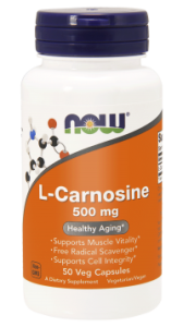 Now Foods, L-Karnozyna 500 mg, 50 kapsułek