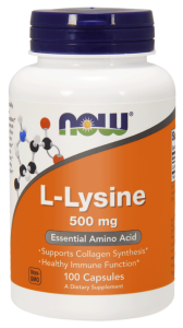 Now Foods, L-Lizyna 500 mg, 100 tabletek
