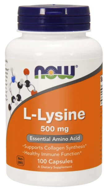 now foods l-lizyna 500mg 100 tabletek