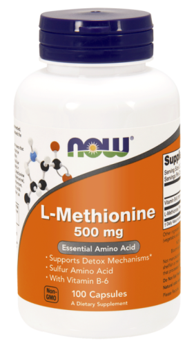 now foods l-metionina 500 mg 100 kapsułek