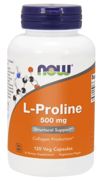 now foods l-prolina 500mg 120 kaps