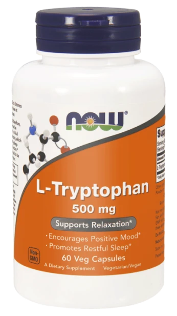 now foods l-tryptofan 500 mg 60 kapsułek