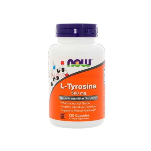 now foods l-tyrozyna 500 mg 120 kapsułek