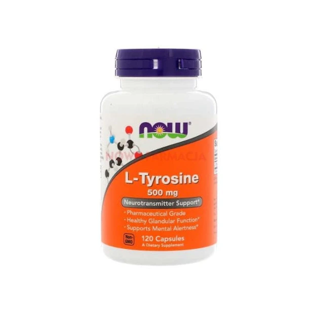 now foods l-tyrozyna 500 mg 120 kapsułek