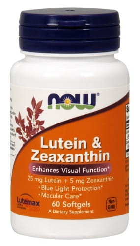 now foods luteina 25mg i zeaksantyna 5mg  60 kaps miękkich