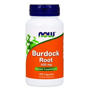 Now Foods, Łopian 430 mg (BURDOCK), 100 kapsułek