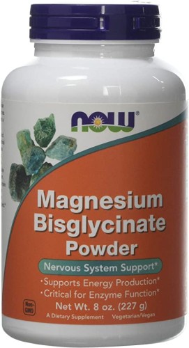 now foods magnez diglicynian magnezu proszek 227 g