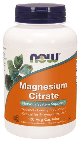 now foods magnez 133 g cytrynian magnezu 120 kapsułek