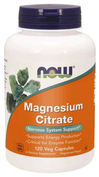 now foods magnez 133 g cytrynian magnezu 120 kapsułek