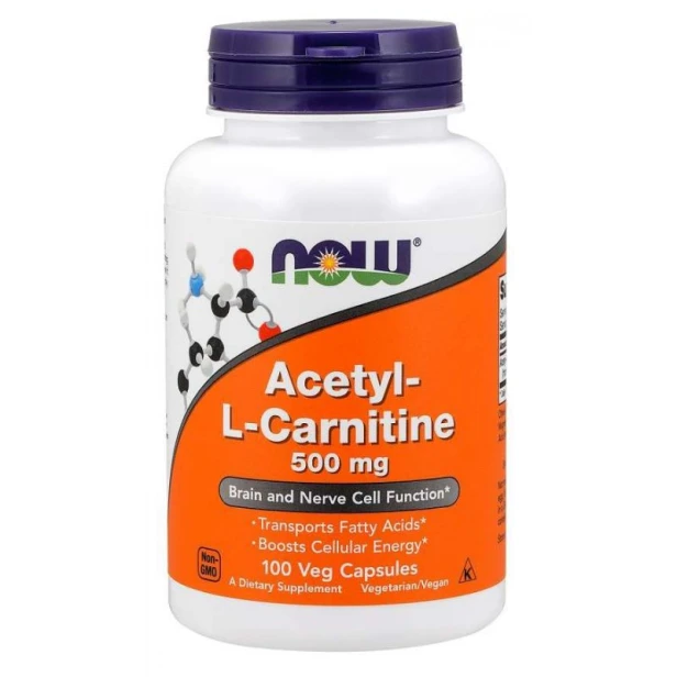 Now Foods acetyl l karnityna 500 mg 100 kapsułek