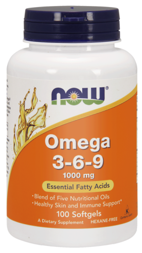 now foods omega 3 6 9, 1000 mg 100 kapsułek miękkich