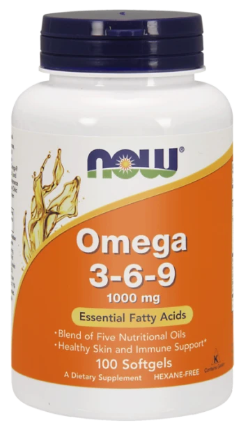 now foods omega 3 6 9, 1000 mg 100 kapsułek miękkich
