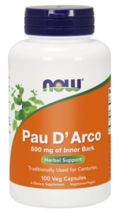 Now Foods, Pau D' Arco 500 mg, 100 kapsułek