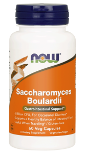 Now Foods, Saccharomyces Boulardii  5 mld, 60 kapsułek