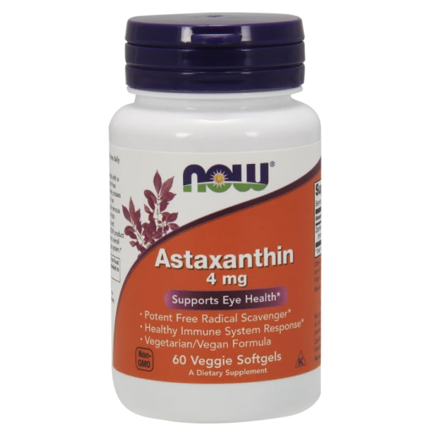 Now Foods naturalna astaksantyna 4 mg 60 kapsułek