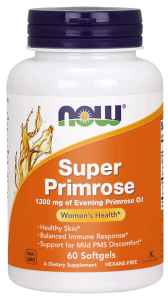 Now Foods, Olej z nasion wiesiołka 1300 mg ( Super evening Primrose ), 60 kapsułek