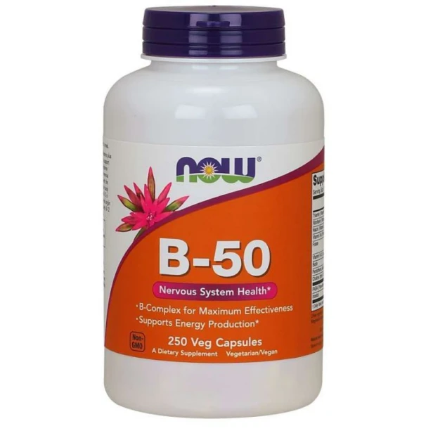 Now Foods witamina b 50 kompleks witamin b 250 kapsułek