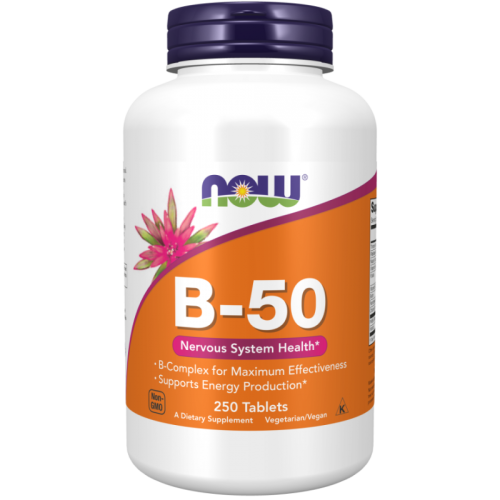 Now Foods b 50 witaminy z grupy b 250 tabletek