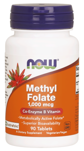 Now Foods, Metylofolian 1000 mcg ( methyl folate ), 90 kapsułek
