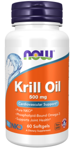 Now Foods, Neptune Krill Oil - Olej z Kryla 500 mg, 60 kapsułek