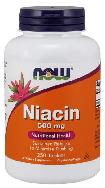 now foods niacyna 500 mg 250 tabletek