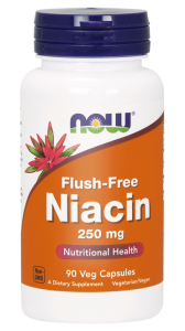 Now Foods, Niacyna Flush-free 250 mg, 90 kapsułek