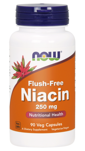 now foods niacyna flush-free 250 mg 90 kapsułek