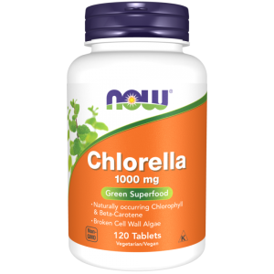 Now Foods Chlorella 1000 mg, 120 kapsułek