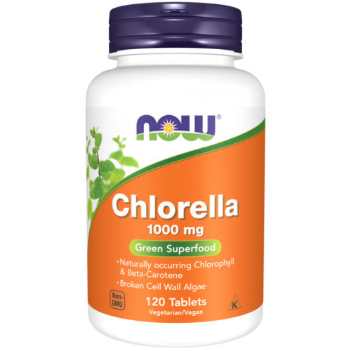 Now Foods chlorella 1000 mg 120 tabletek