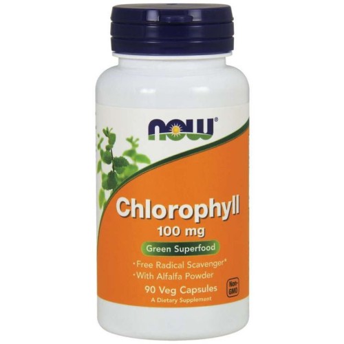 Now Foods chlorofil 100 mg 90 kapsułek