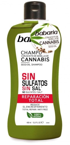 Babaria CANNABIS Total Repair Wegański Szampon z olejem z nasion konopi 400 ml