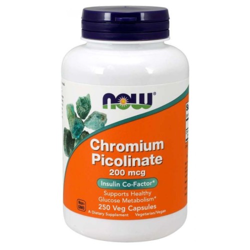 Now Foods chromium picolinate pikolinian chromu 250 kapsułek