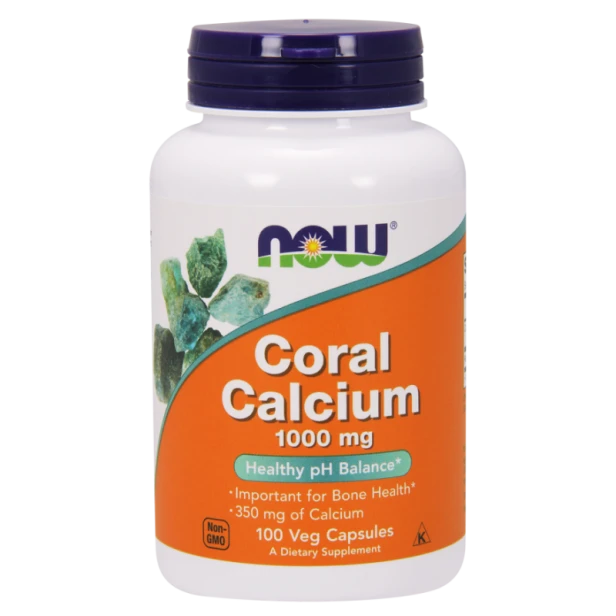 Now Foods wapno koralowe coral calcium wapno z koralowca 1000 mg 100 kapsułek