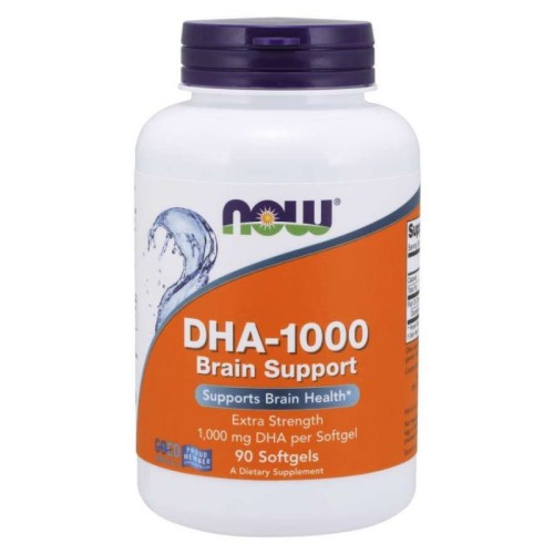 Now Foods dha 1000 mg brain support kwas dokozaheksaenowy 90 kapsułek