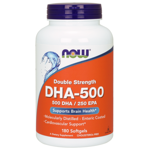 Now Foods dha 500 mg kwas dokozaheksaenowy 180 kapsułek