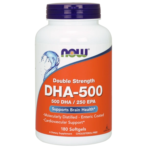 Now Foods dha 500 mg kwas dokozaheksaenowy 180 kapsułek